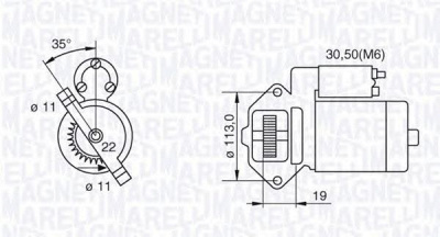 MAGNETI MARELLI 063280031010 - Стартер